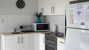 Microwave, oven, stovetop, toaster