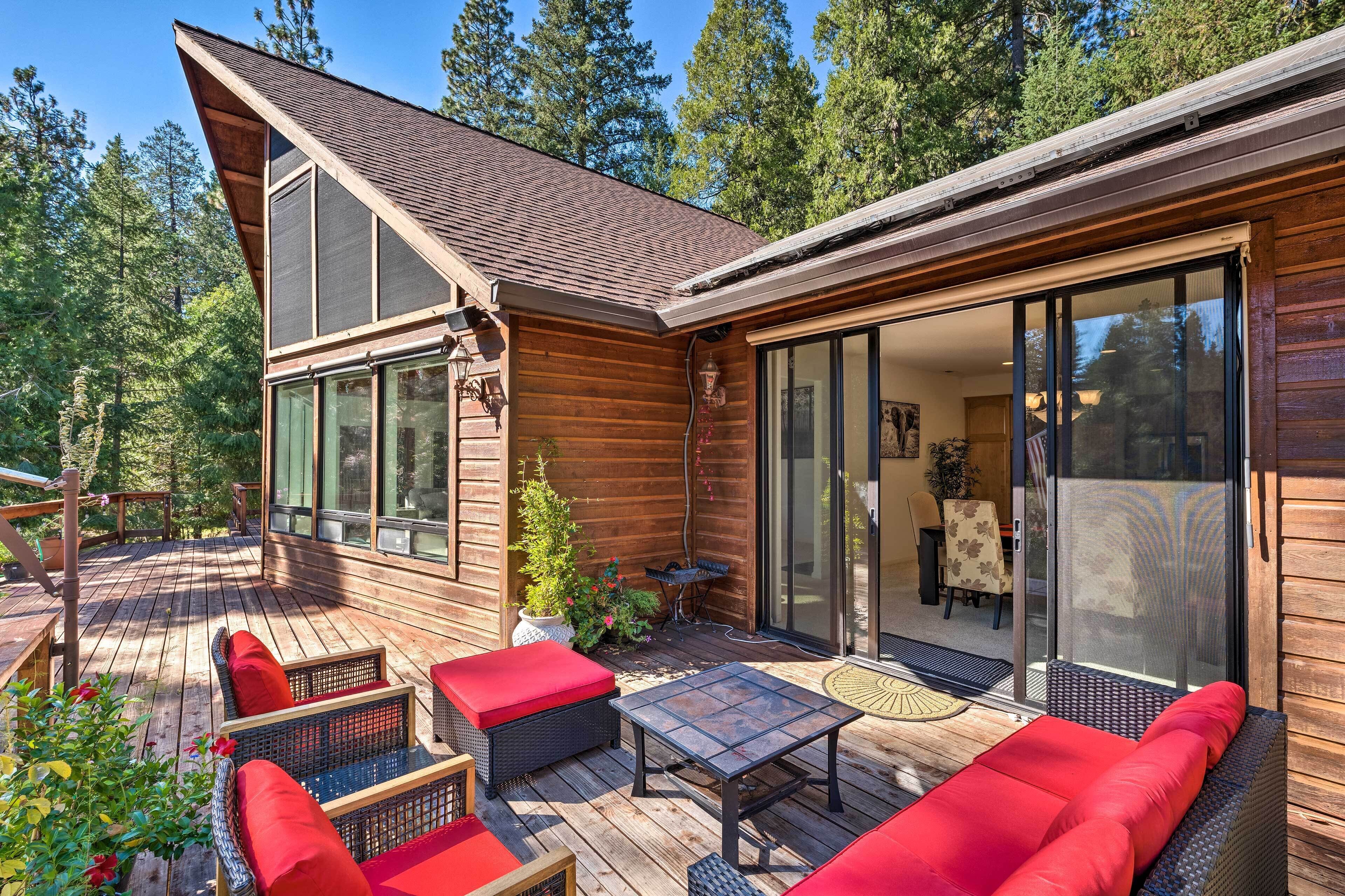 Lush A-Frame Cabin in Pioneer w/ Deck & Views!
