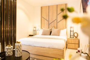 1 bedroom, hypo-allergenic bedding, down duvets, Select Comfort beds