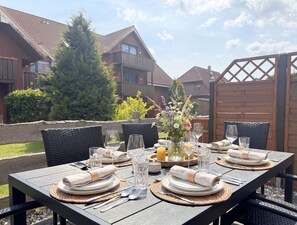 Outdoor dining - 7025 Lange Wiese 8 - 301 - Holiday apartment Becker - 7025 Lange Wiese (Dahme)