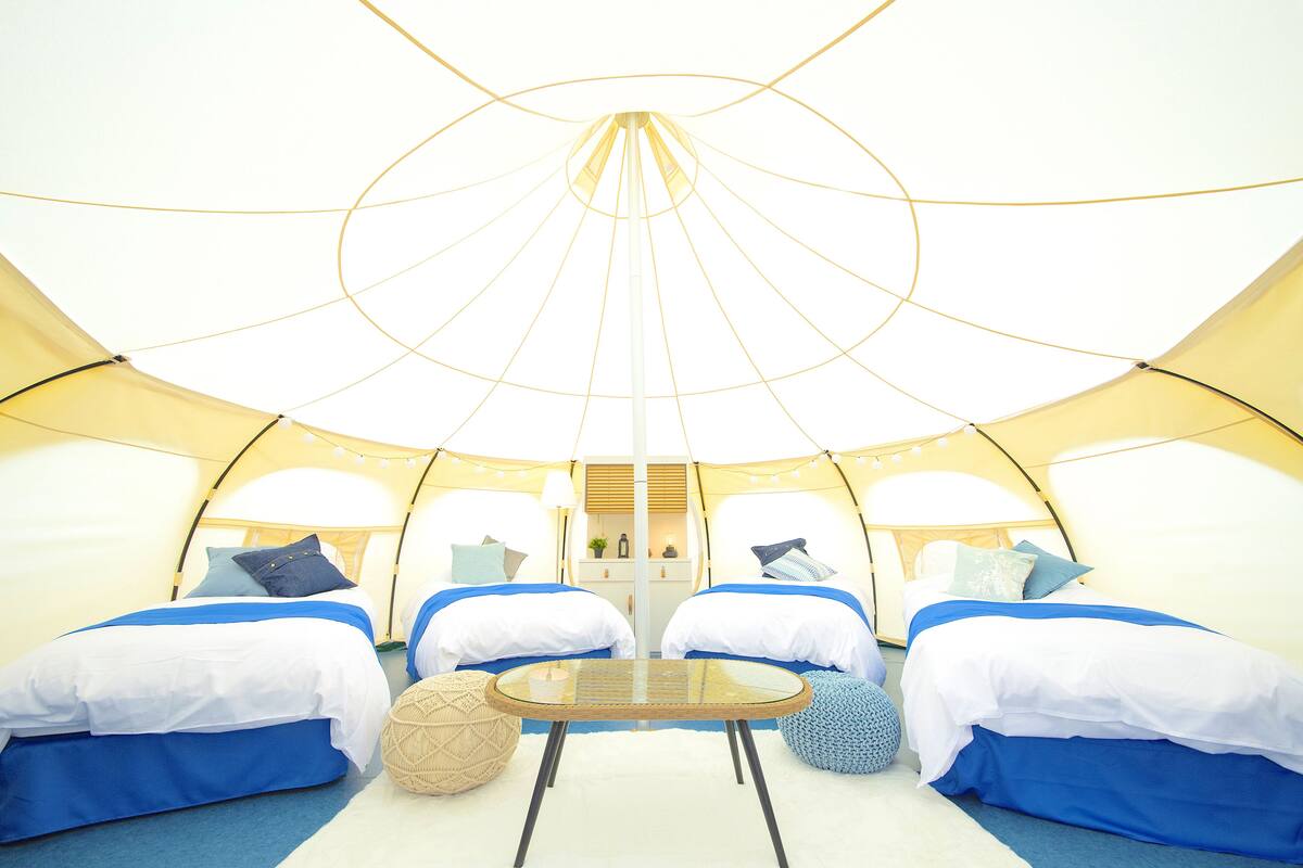 컴포트 쿼드룸, 침실 4개, 금연 (Dog Suite Tent, Pets allowed) | 침대 시트