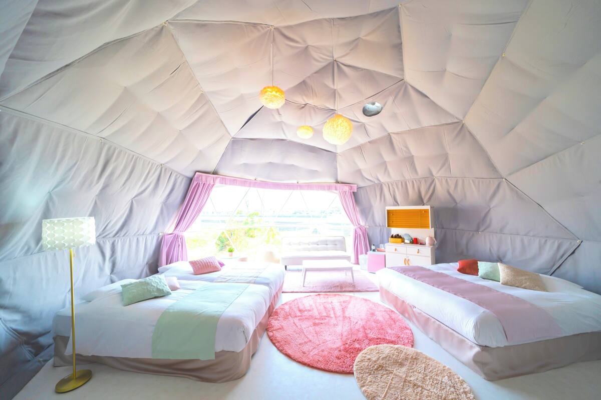 컴포트 쿼드룸, 침실 3개, 금연 (King Bed Suite Tent, No pets allowed) | 침대 시트