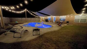 Indoor pool, a heated pool