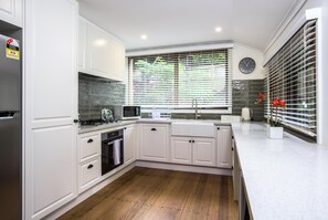 Microwave, stovetop, dishwasher, eco-friendly cleaning products