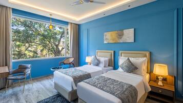 Deluxe Twin Room | Premium bedding, minibar, in-room safe, desk