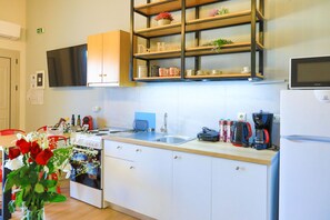 Apartemen | 1 kamar tidur, setrika/meja setrika, dan Wi-Fi