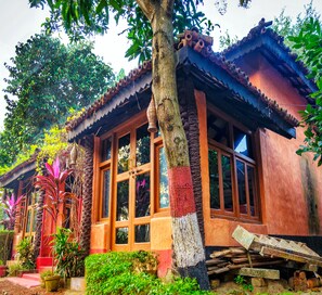 Mud Bungalows | Front of property - Raktokorobi Karugram - Escape to Green Stay with Soul (Bolpur)