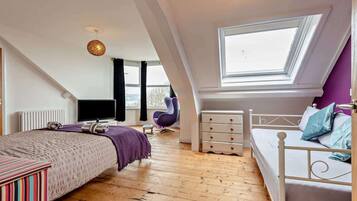 4 bedrooms, iron/ironing board, travel cot, free WiFi