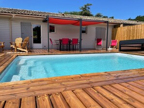 Indoor pool, outdoor pool - Near Soulac-sur-Mer, house with private, heated indoor pool (Grayan-et-l'Hôpital)