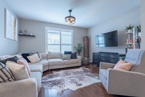 Smart TV, video-game console, DVD player, books