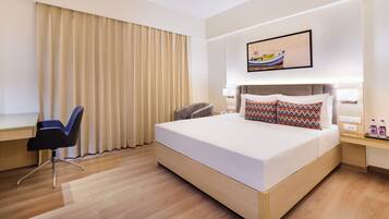 Deluxe-dobbeltværelse | 1 soveværelse, ekstra senge (tillægsgebyr), sengetøj