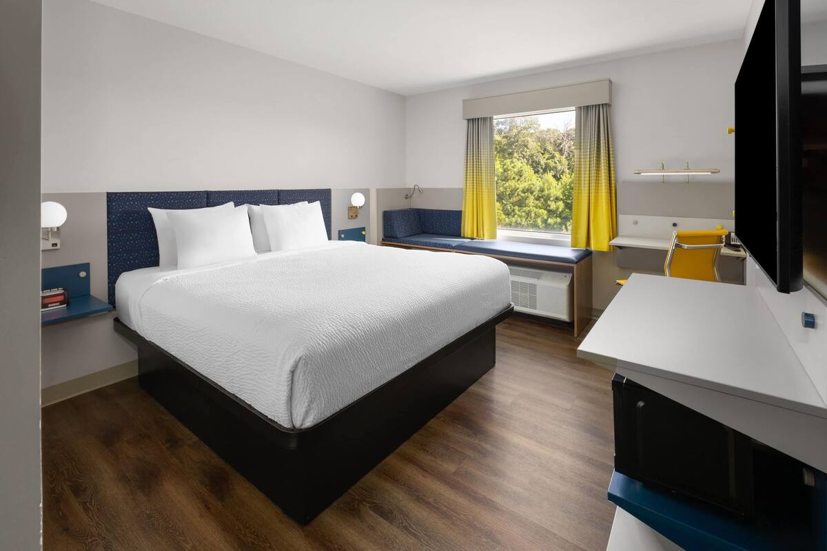 Room, 1 King Bed, Non Smoking | Desk, laptop workspace, blackout drapes, WiFi (free)