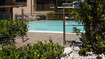 Una piscina riscaldata