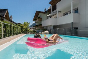 Una piscina riscaldata