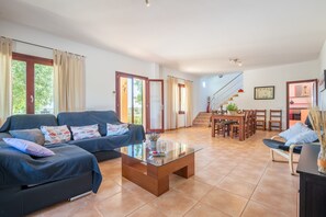 TV, fireplace, table tennis