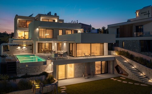 Luxury Villa Glory Murter with heated pool and sauna