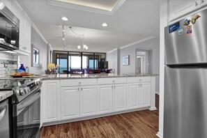 Fridge, microwave, oven, stovetop - Beautiful 2BR/2BA ocean view condo that feels like home (Wrightsville Beach)