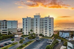 Exterior - Ocean, Pool, and Pier views at 2BR/2BA oceanfront condo (Wrightsville Beach)