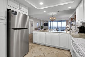 Interior - Ocean, Pool, and Pier views at 2BR/2BA oceanfront condo (Wrightsville Beach)