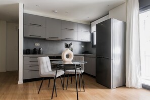 Standard Apartment | Private kitchen | Fridge, oven, stovetop, espresso maker - Striking 1BR Apartment in Kolonaki A (Athens)