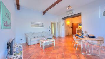 21-inch flat-screen TV with digital channels, TV