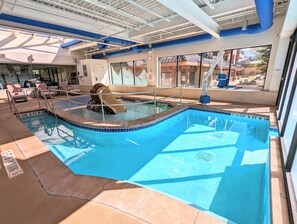 Indoor pool, a heated pool