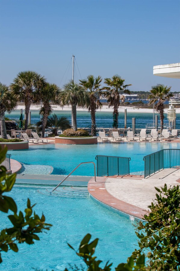 Indoor pool, a heated pool
