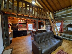 Televisión y chimenea 