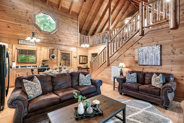 Smart TV, fireplace, DVD player, foosball