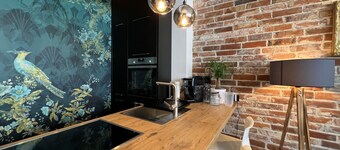 Design apartment store window very centrally located