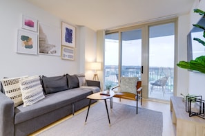 City Apartment | Living area | 38-inch Smart TV with cable channels, TV - Spectacular 1 BR Condo at Ballston (Arlington)