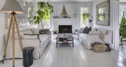 Cozy Orient Farmhouse on 1.6 Acres with Pool and Walk to Beach