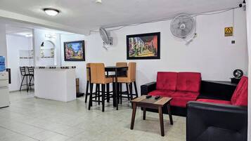 32-inch flat-screen TV with digital channels, TV