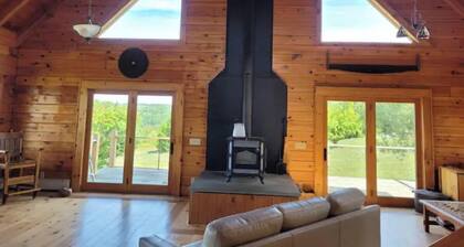 Wild Wind Lodge with beautiful woodwork and views