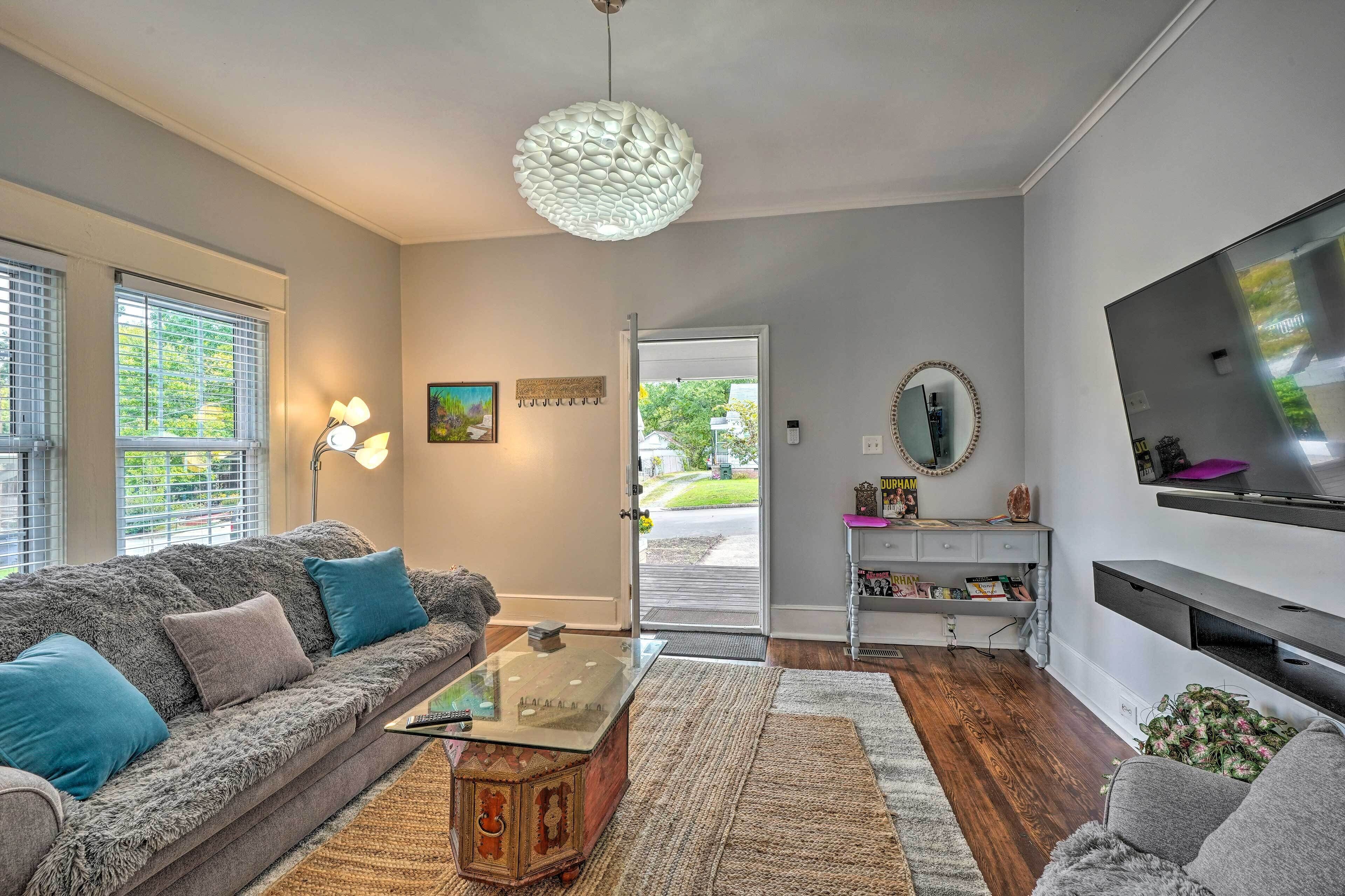 Bright & Airy Durham Cottage w/ Covered Porch