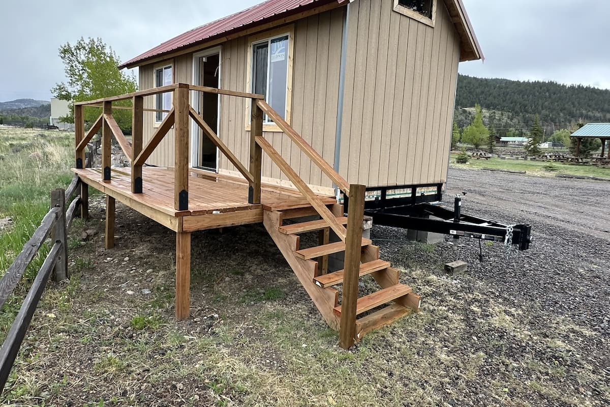 Zimmer, Gemeinschaftsbad (Alpine Tiny) | Außenbereich