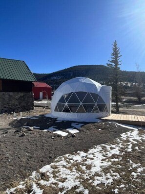 House, Shared Bathroom (Star Light Geodesic) | Exterior - Alpine Trails RV Park (South Fork)