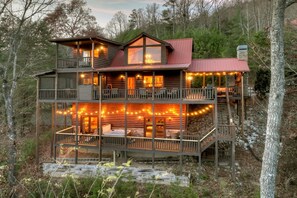 Exterior - Scenic Mountain Views, Hot Tub Soaks, Fireside Chats, Loaded Game Room & Nearby Trails - Bar 5 Cabin (Blue Ridge)