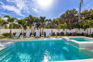 A heated pool