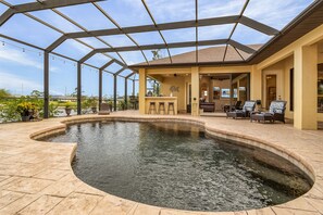 A heated pool