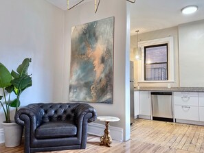 55-inch Smart TV with digital channels, TV, fireplace - The Warhola Bloomfield (Pittsburgh)