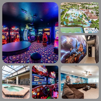 Image of Huge Amazing Arcade Pool Home