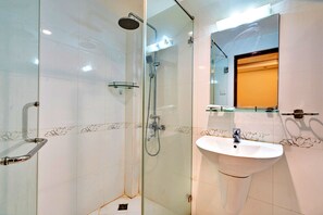 Dusche, Hydromassagedusche, Designer-Toilettenartikel, Haartrockner