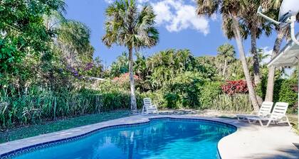 Charming dog-friendly home with waterview, pool, fast WiFi, & washer/dryer