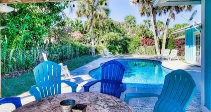 Charming dog-friendly home with waterview, pool, fast WiFi, & washer/dryer