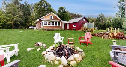 Historic home on 1 acre with snowmobile trails in backyard & mountain views