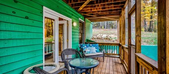 Secluded dog-friendly cabin w/grill, deck, forest & mountain views, 4x4 required
