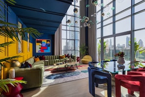 Superior Apartment | Living area | 80-inch flat-screen TV with cable channels, TV, streaming services