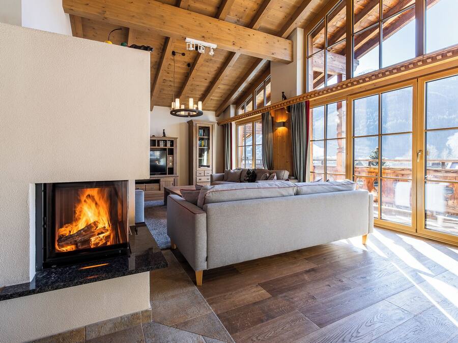 Nhà gỗ | Khu phòng khách | Sàn nhà có sưởi