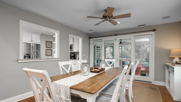 Dining - Home on Beach Boardwalk! Private Pool! Amenity Cards! (Seabrook Island)